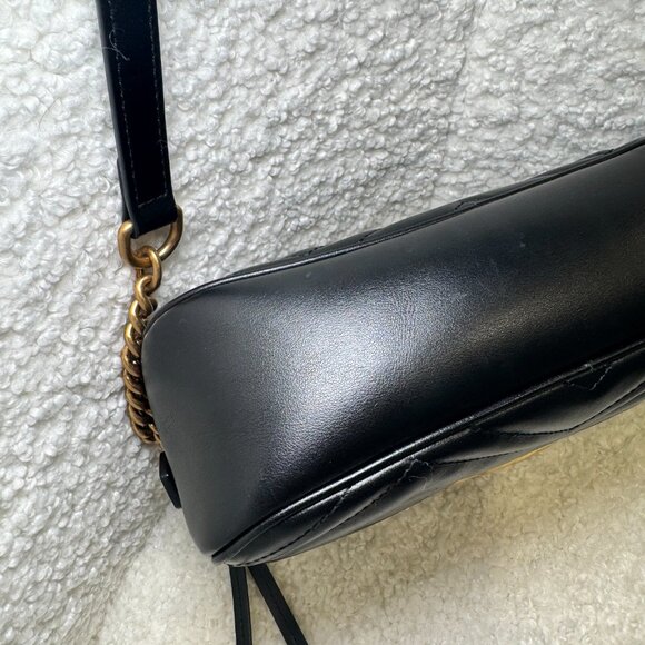 Women's Gucci GG Marmont Small Camera Bag - Picture 8 of 11